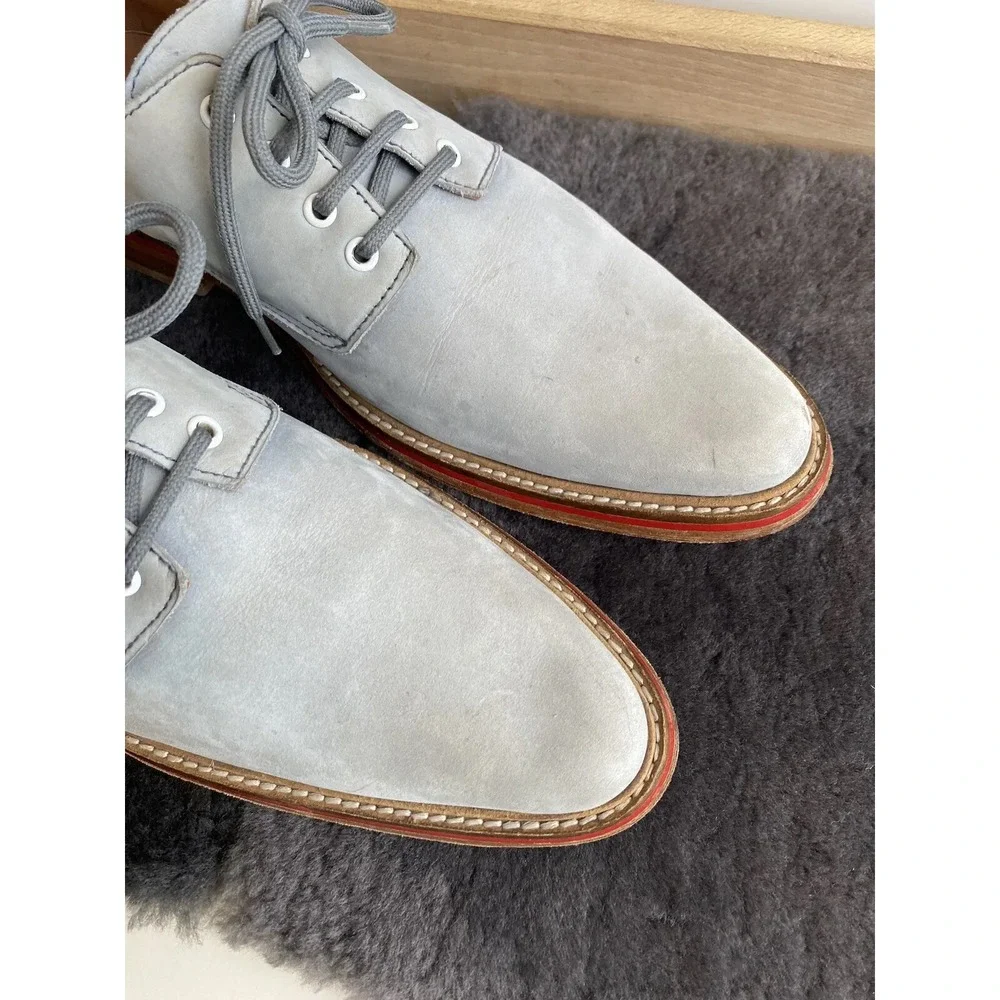 Oliver Clark Handmade Leather Oxfords / Blue Gray‎ / Men's Size 10